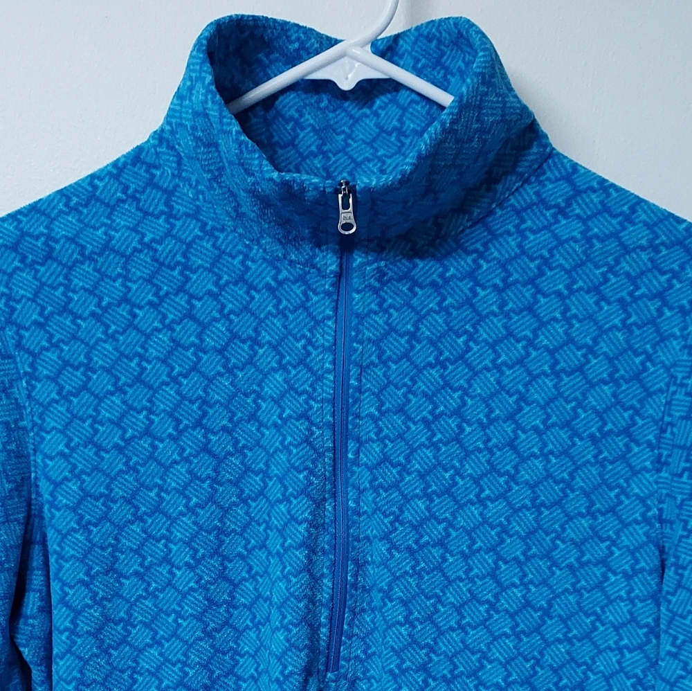 🦋 Columbia fleece half zip junior's L women's M - Picture 2 of 4